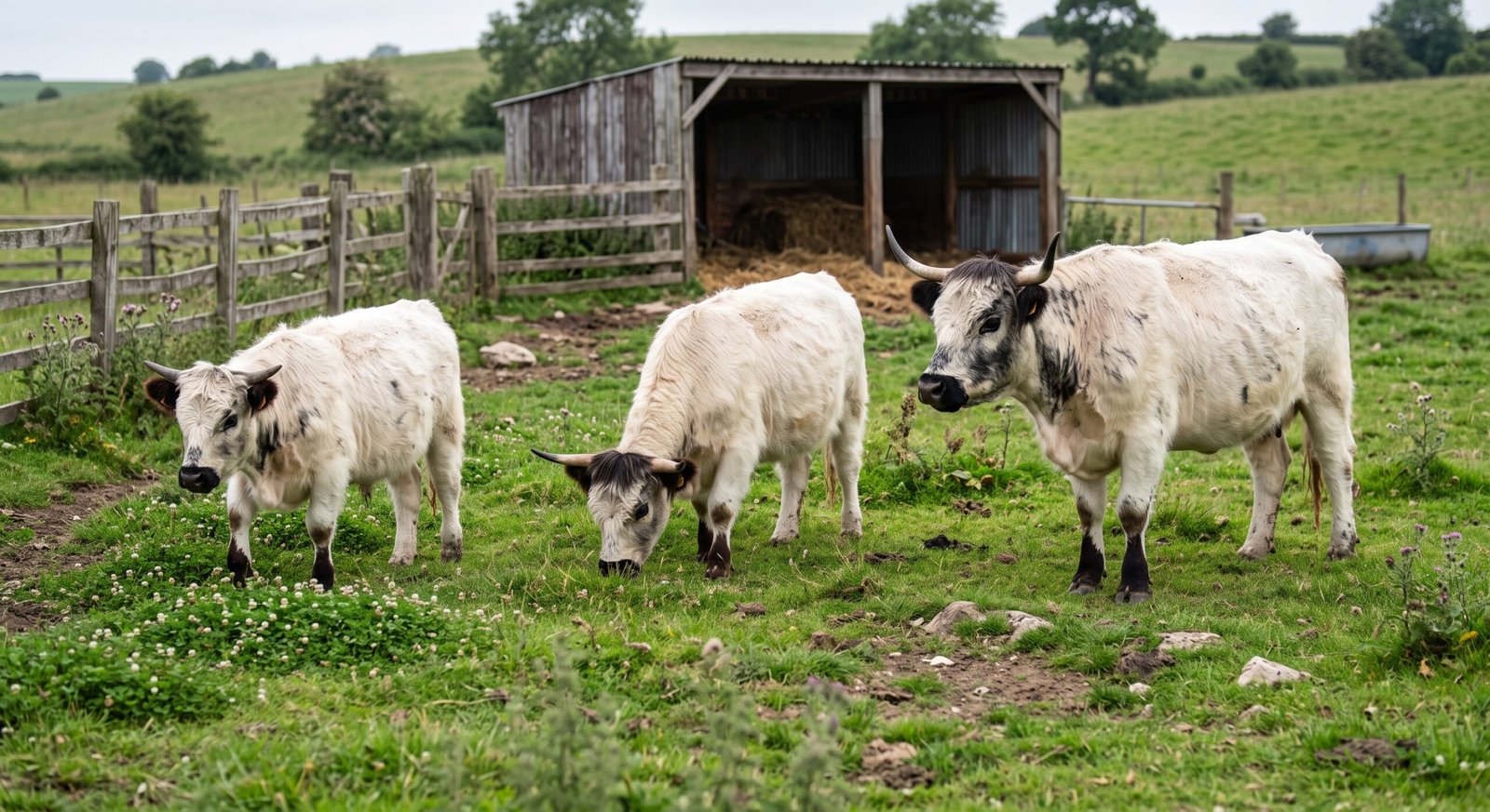 Highpark cattle showing different mature sizes
