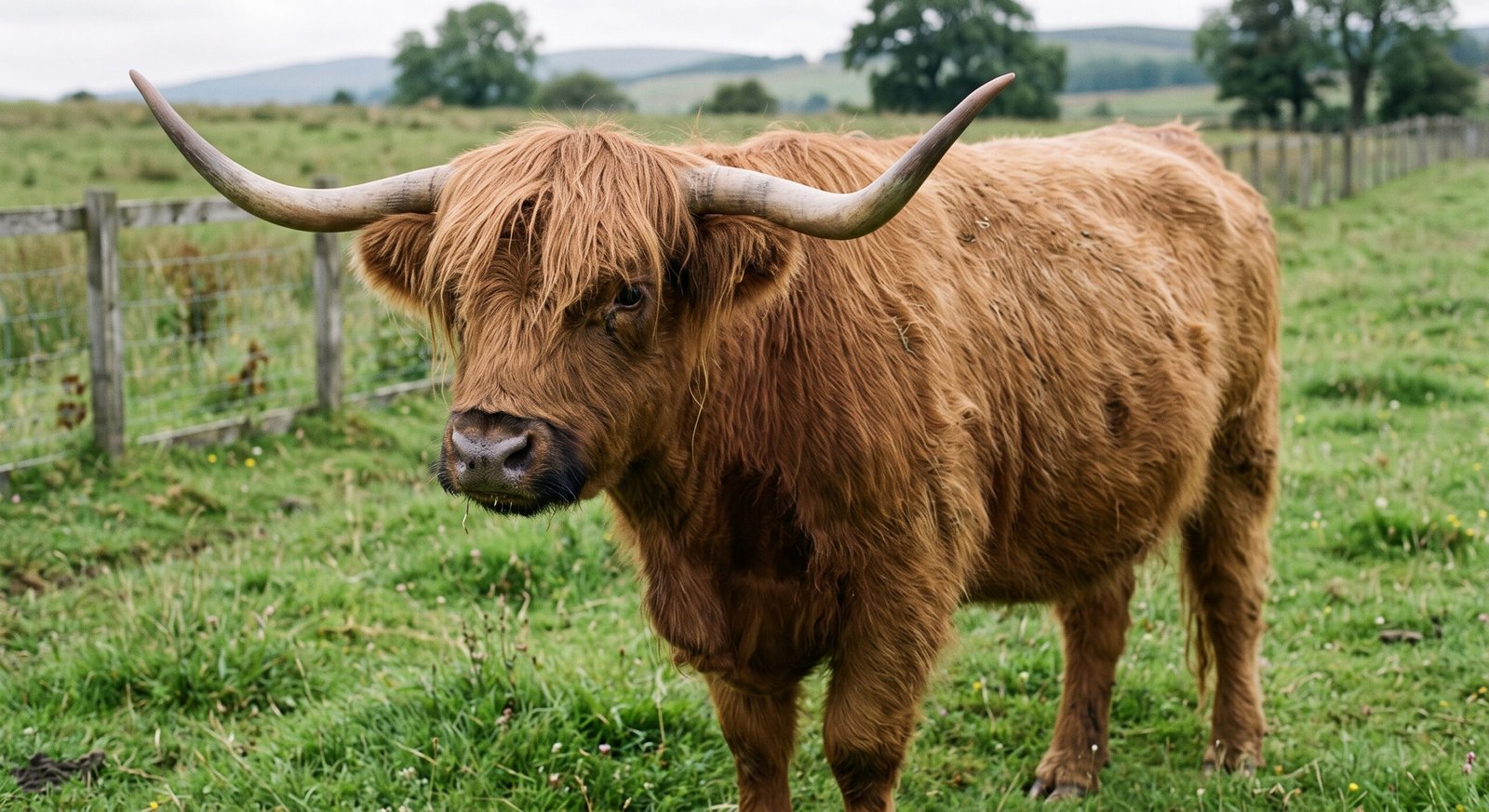 Highland cow showing thick shaggy coat